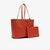 Lacoste Reversible Tote with Pouch Beige/Orange