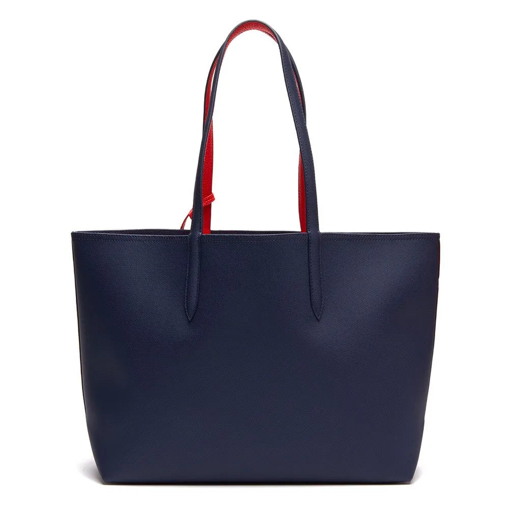Lacoste Reversible Tote with Pouch Blue/Red