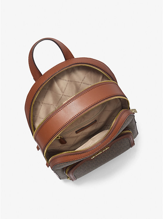 MK Jaycee Medium Logo Backpack Vanilla Bag