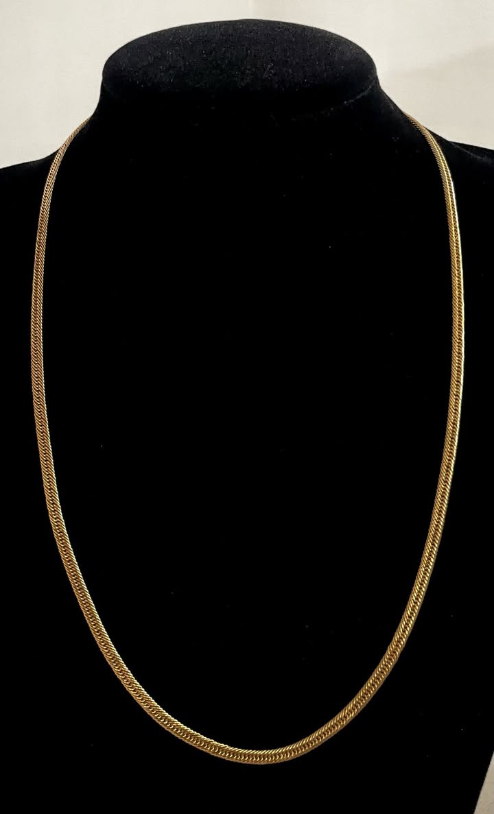 CM00016 18k Saudi Gold Necklace - 24" 10.71g