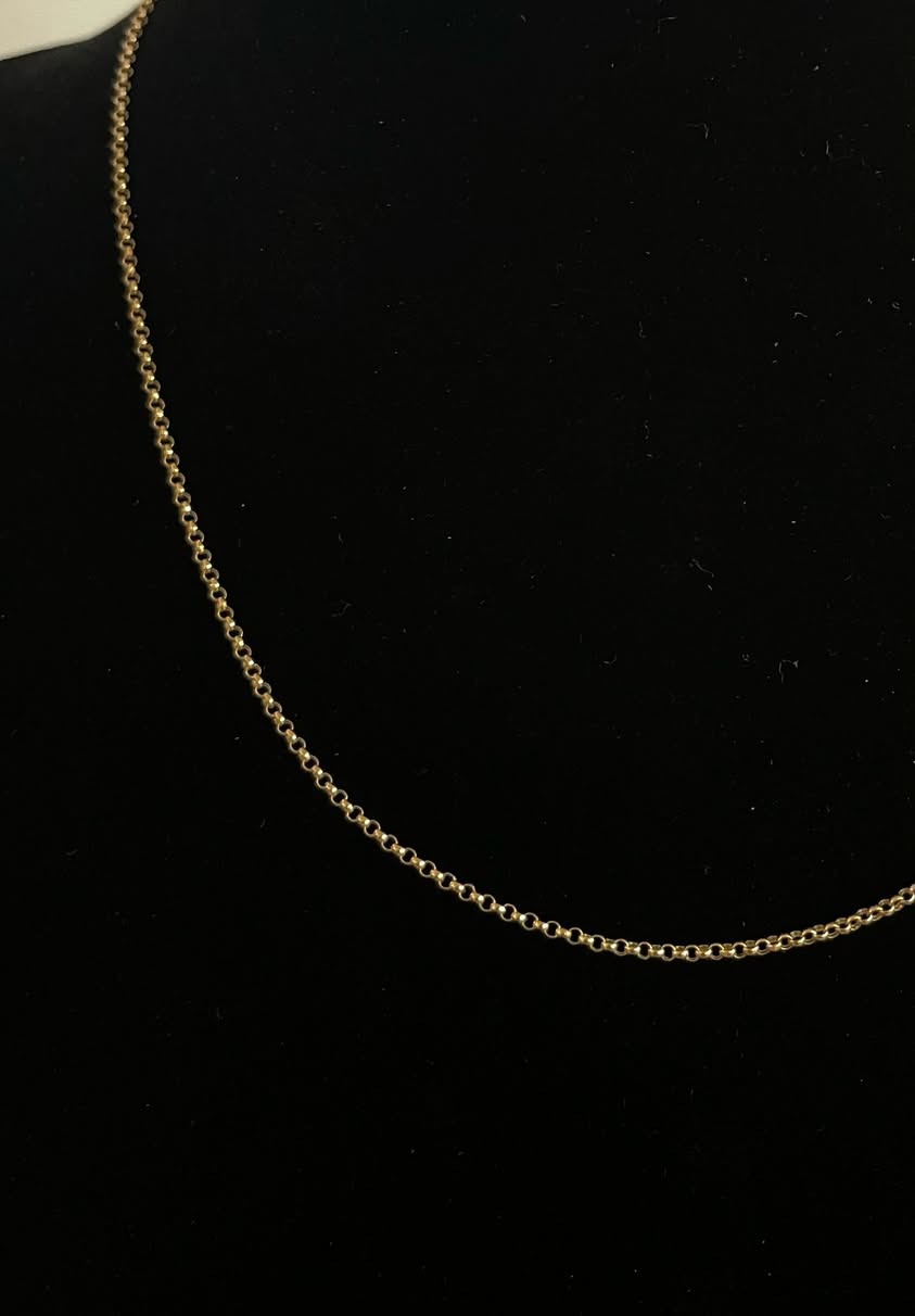 WG003695 18k Saudi Gold Necklace - 18" 1.32g