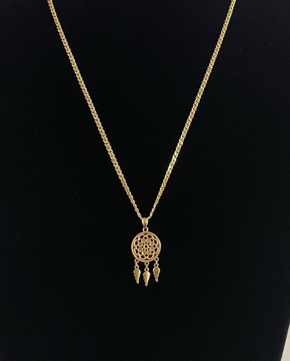 WG003546 18k Saudi Gold Necklace - 20", 4.58g
