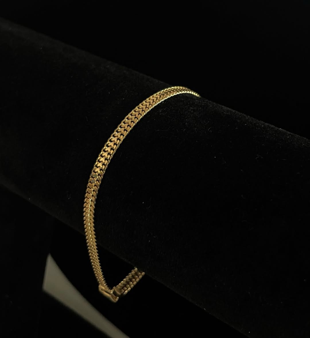 CM00009 18k Saudi Gold Bracelet - 7.5", 5.70g