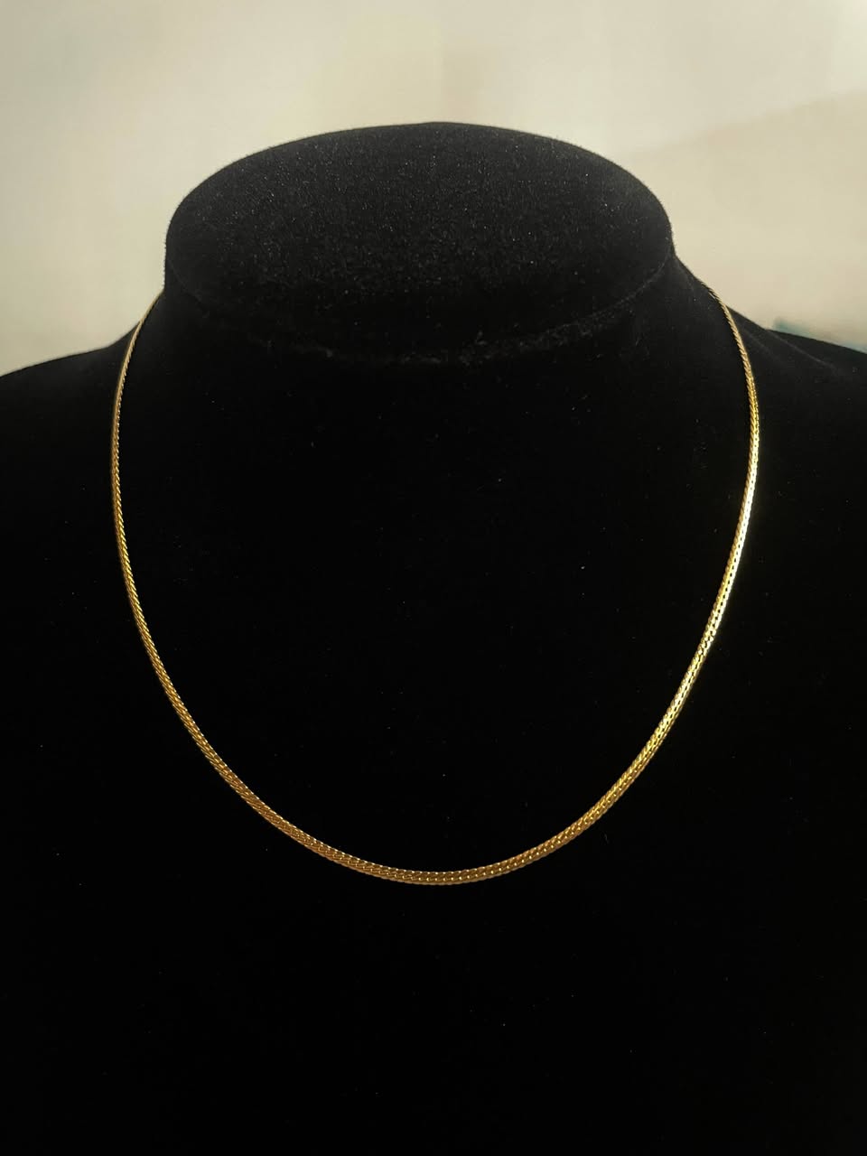 CM00015 18k Saudi Gold Necklace - 16" 3.22g