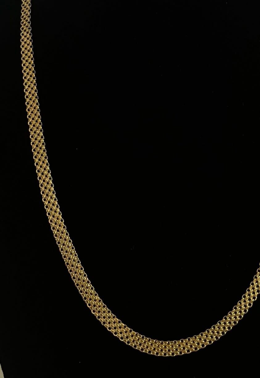 CM00017 18k Saudi Gold Necklace - 23.5" 11.04g