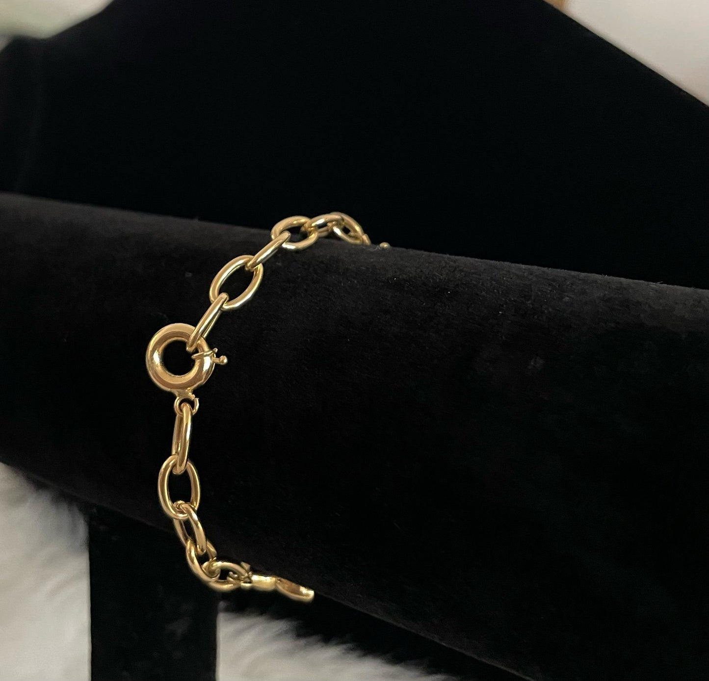 WG003534 18k Saudi Gold Bracelet - 7.5" 7.42g