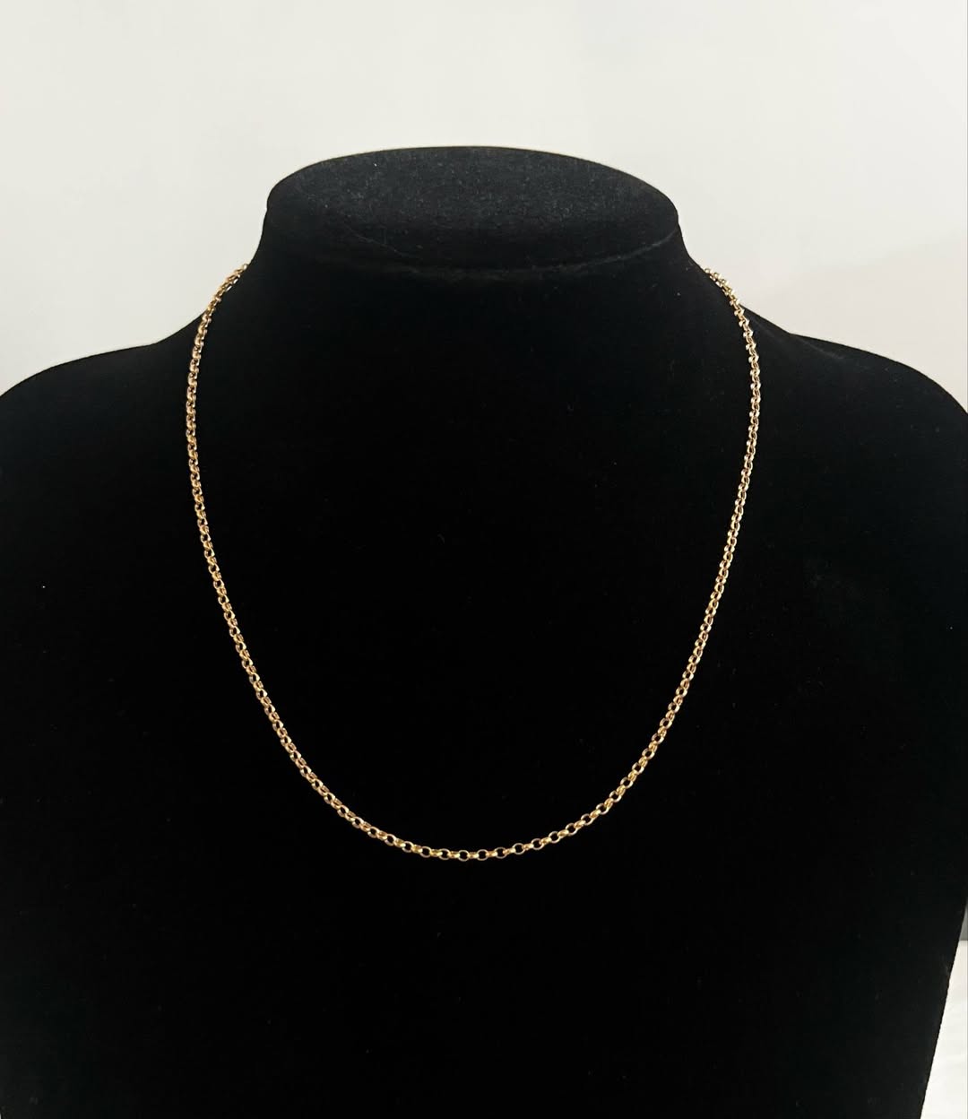 WG003694 18k Saudi Gold Necklace - 18" 1.95g