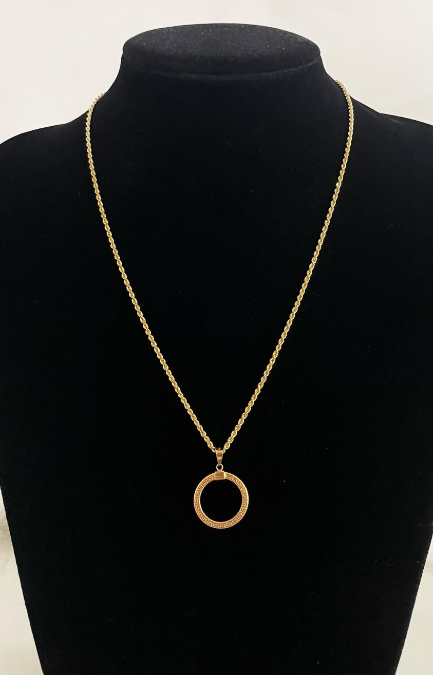 WG003656 18k Saudi Gold Necklace - 20" 2.67g