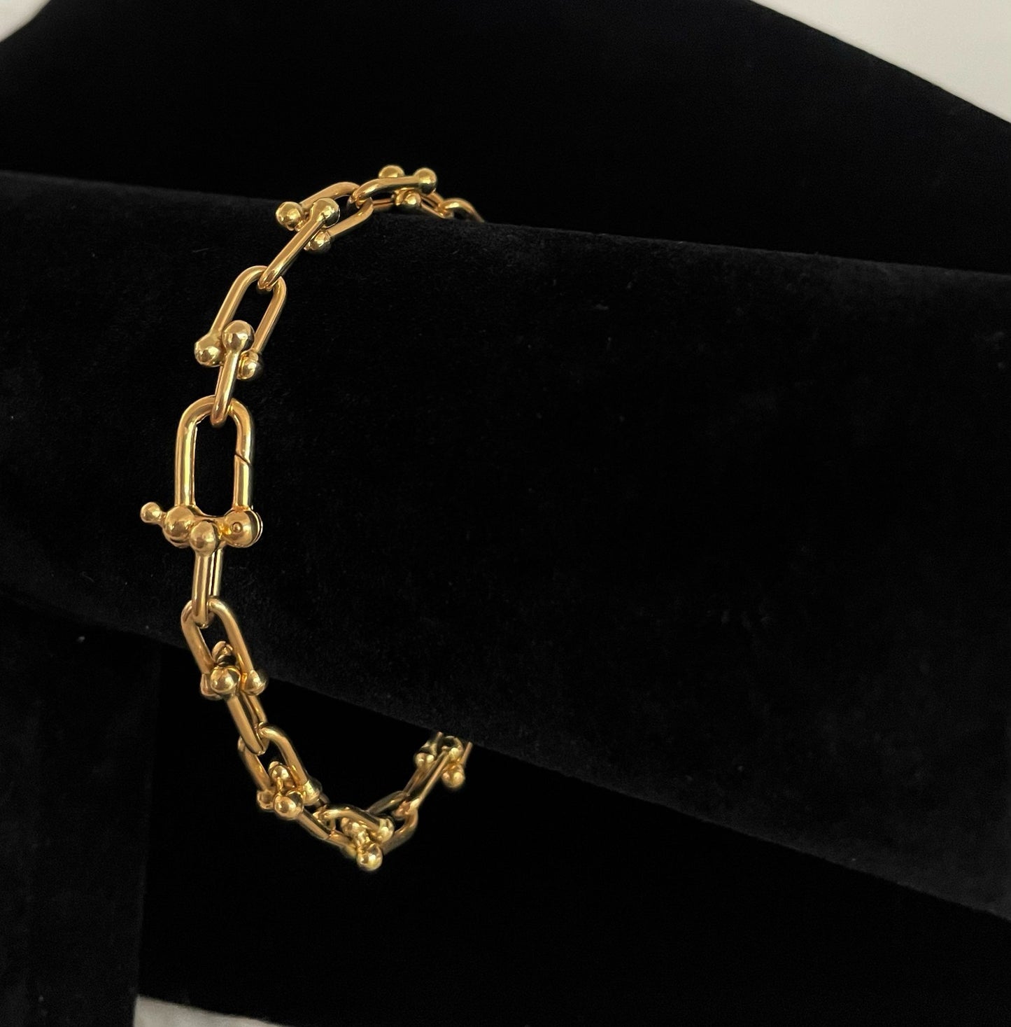 WG003542 18k Saudi Gold Bracelet 7.5" 5g