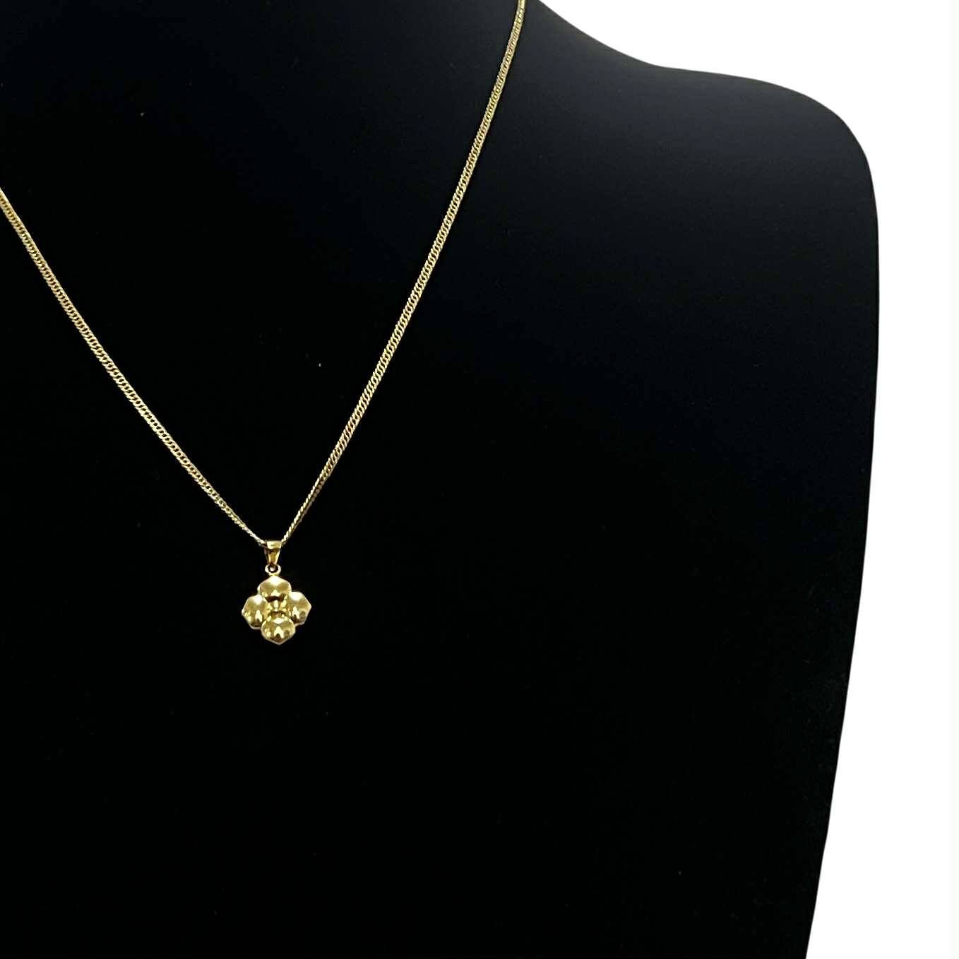 CM00031 N 18k Saudi Gold Necklace 18" 2.70g