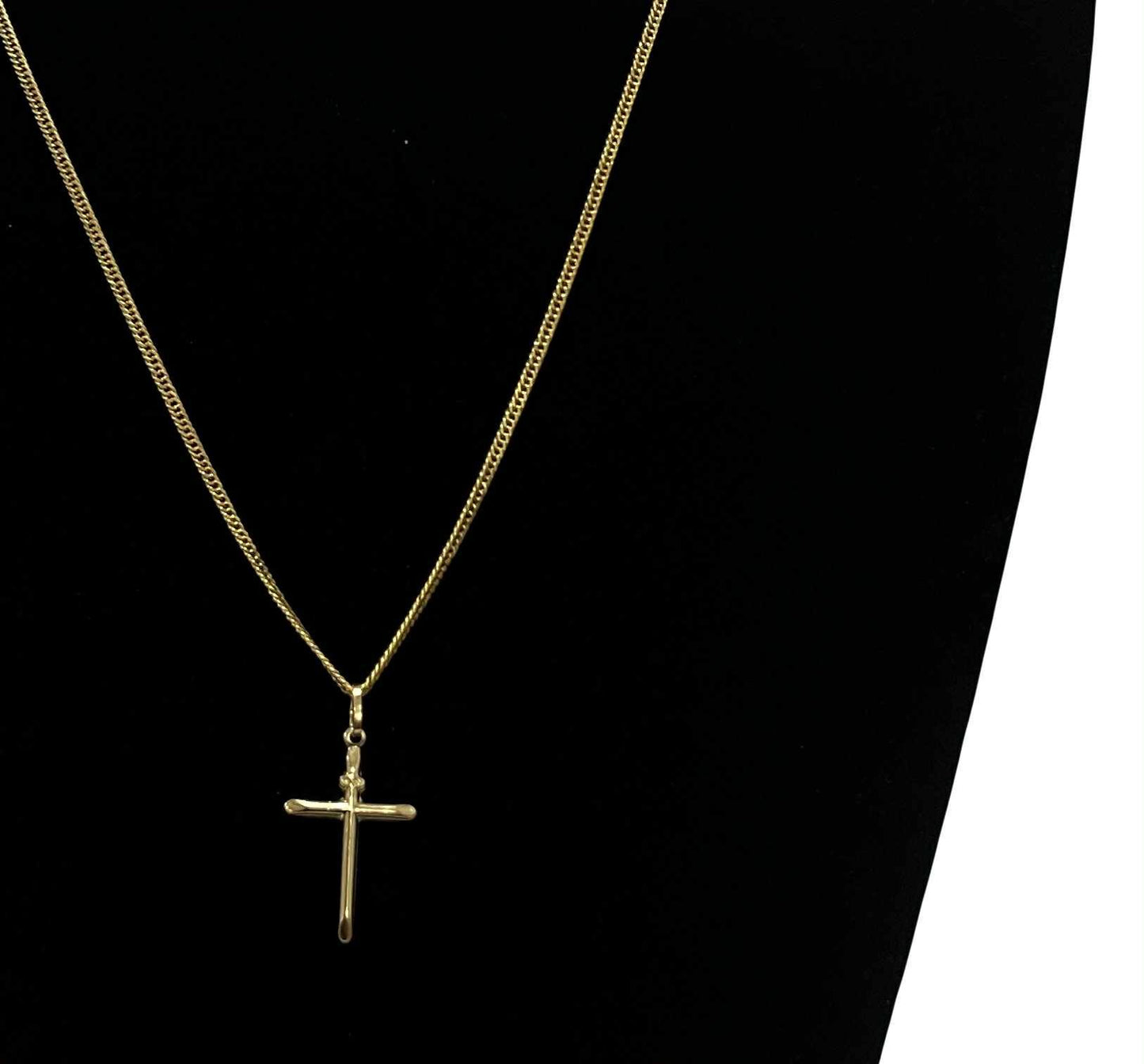 CM00032 N 18k Saudi Gold Necklace 22" 4.01g