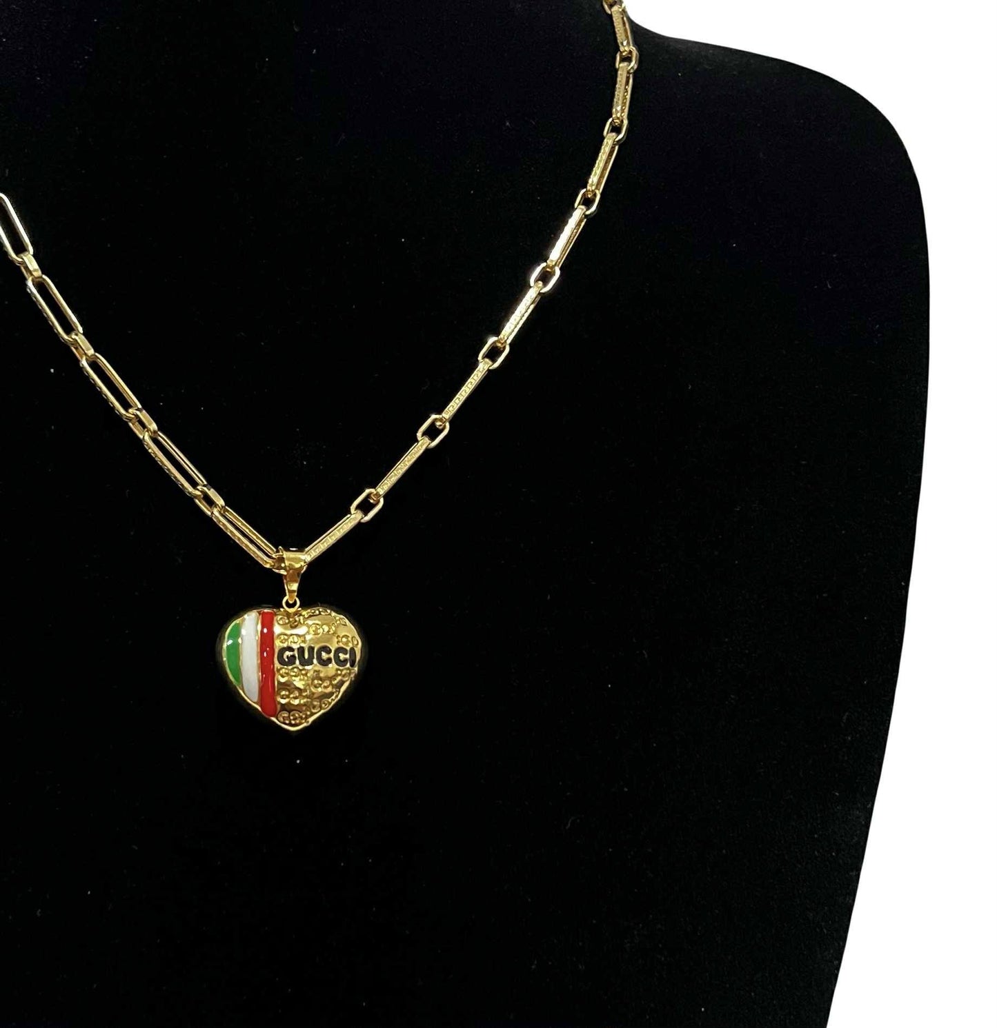 CM00033 N 18k Saudi Gold Necklace 17.5" 11.54g