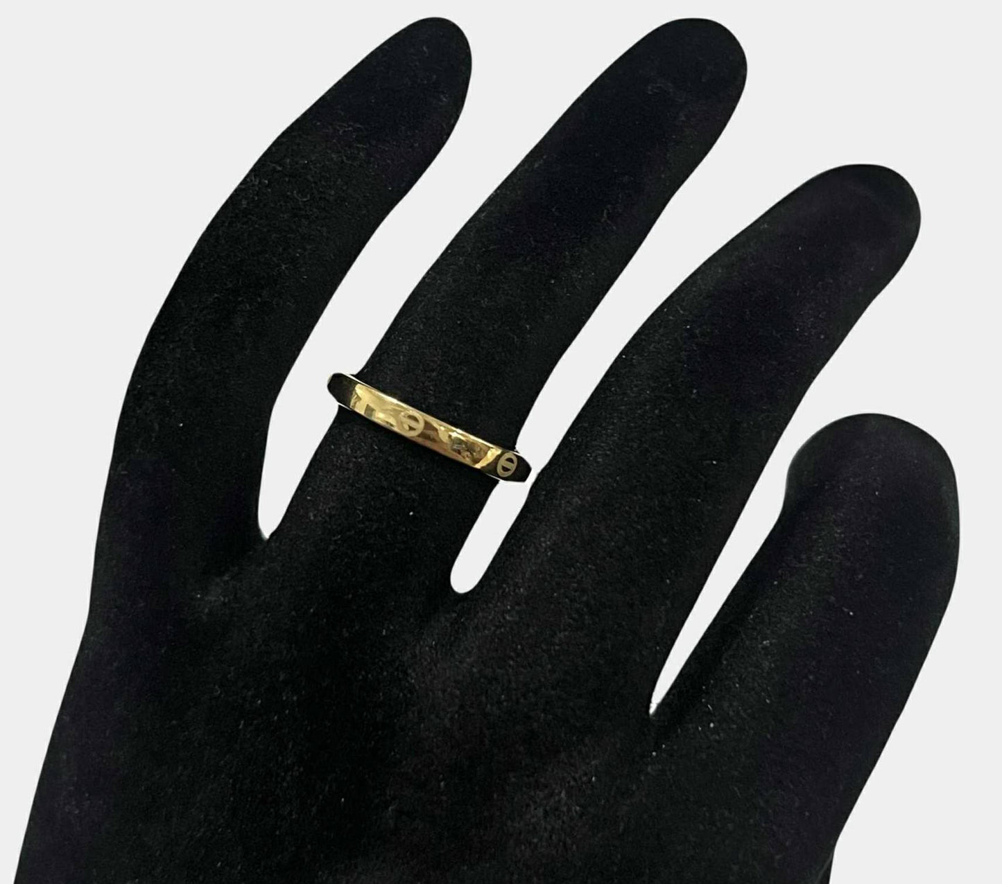 CM00038 R 18k Saudi Gold Ring s 6.8 .62g