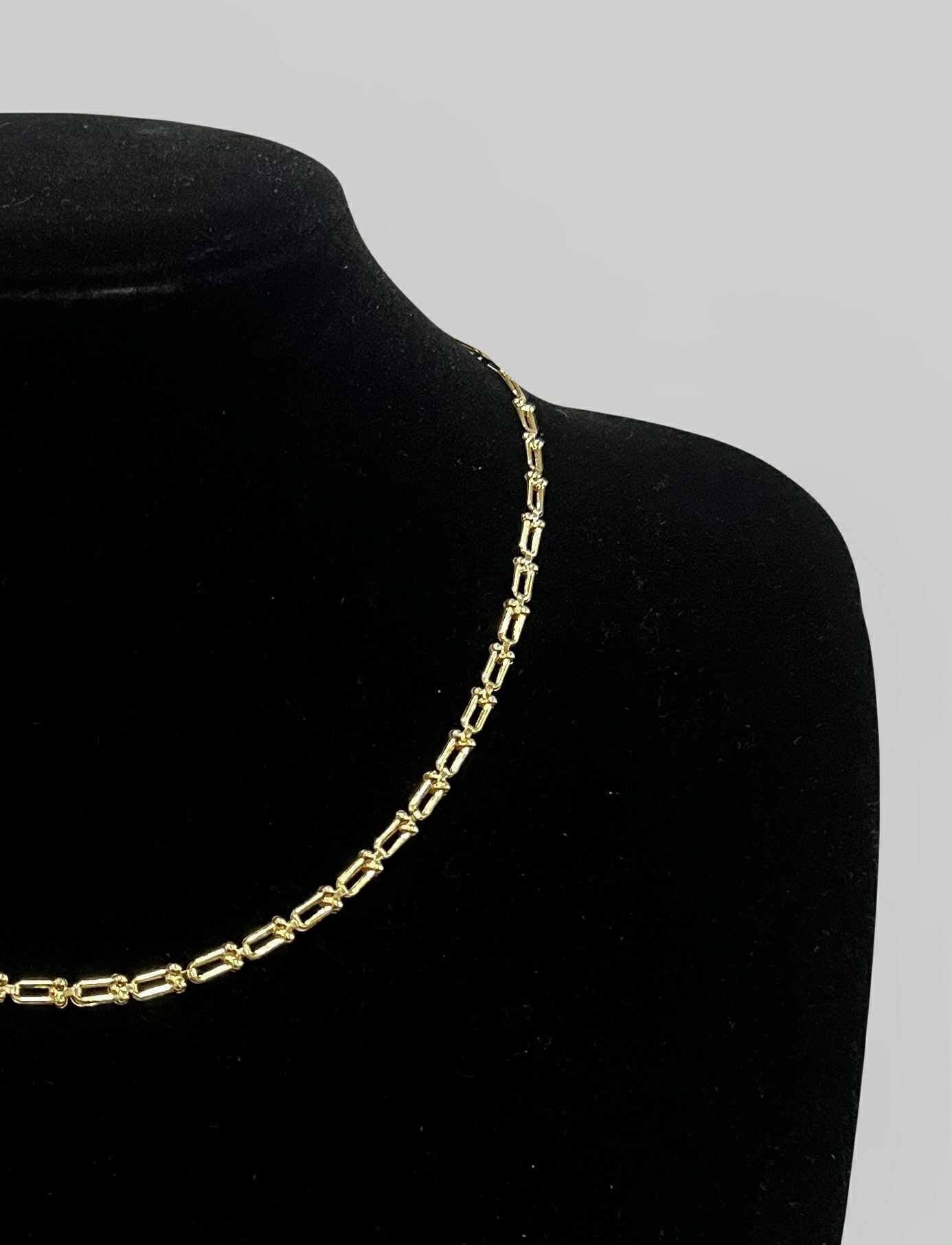 CM00077 N 18k Saudi Gold Necklace 18" 3.91g