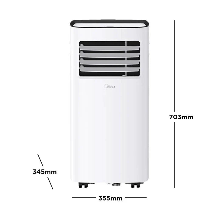Midea FP-54APT010HENV-N5 1HP Portable Airconditioner, 24-hr Timer, with Remote