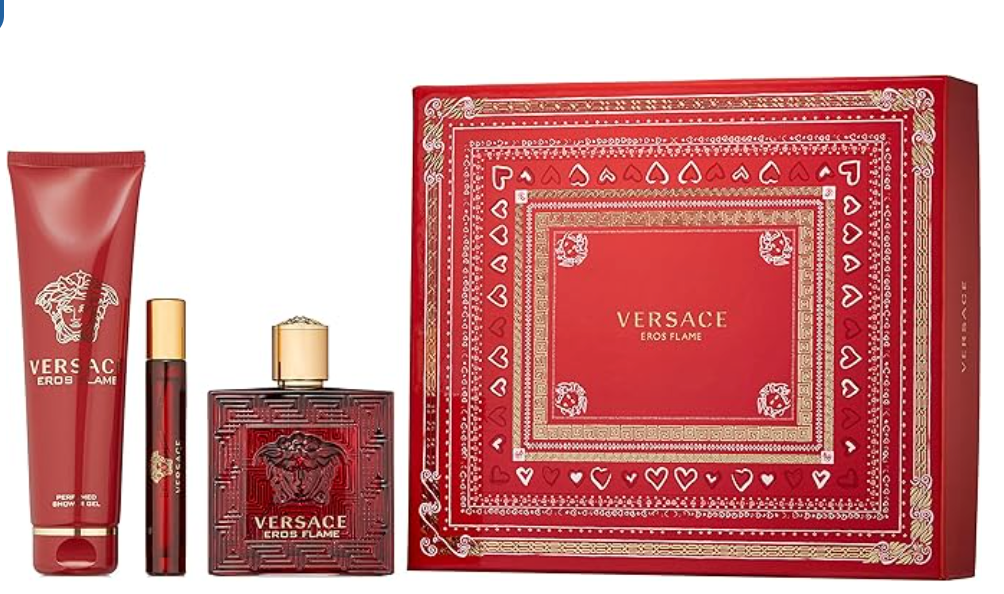 Versace Eros Flame EDP 100ml+10ml Decant+15ml Deodorant Set