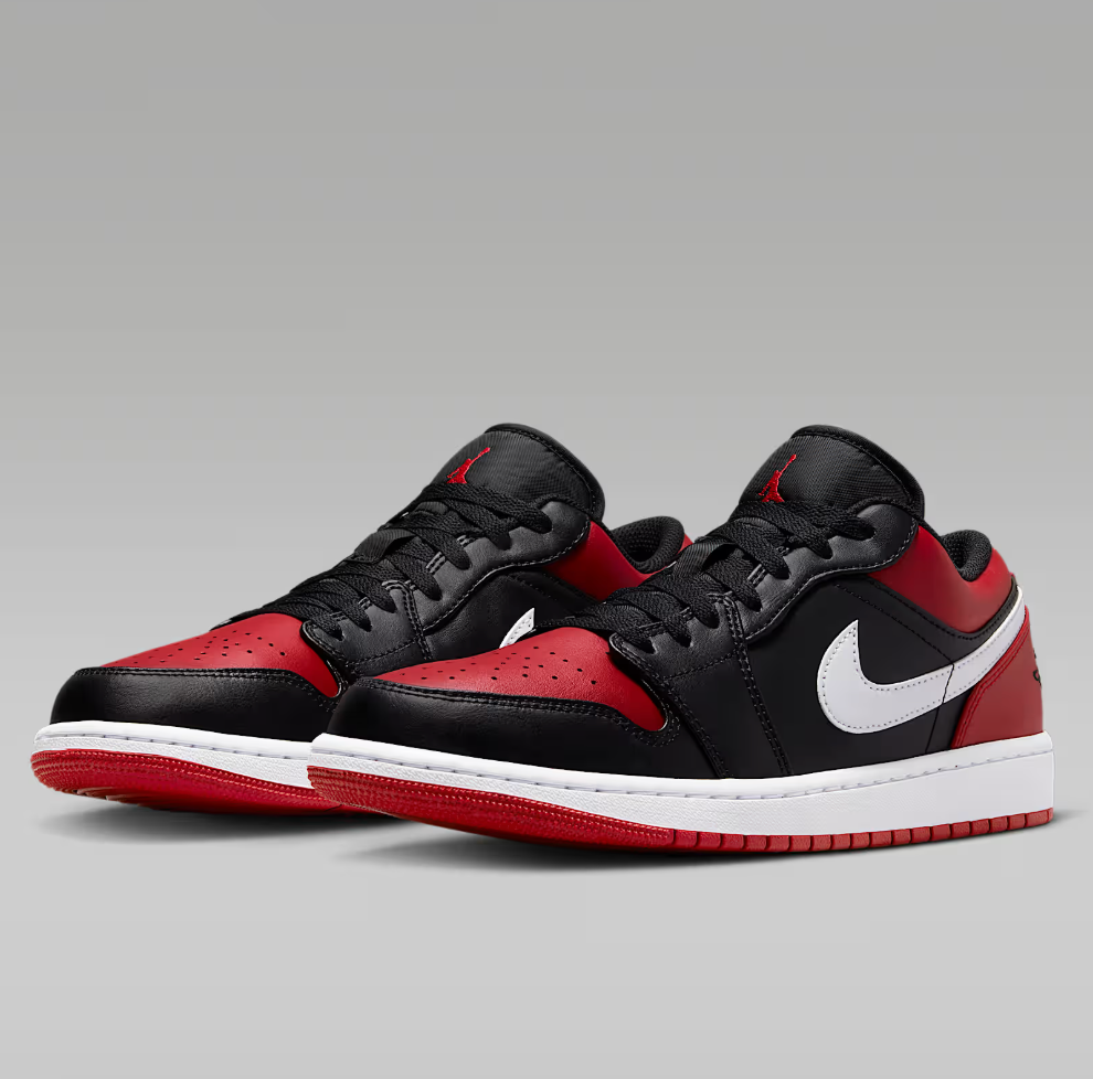 Air Jordan 1 Low (Black/Red) Size 11 Shoes