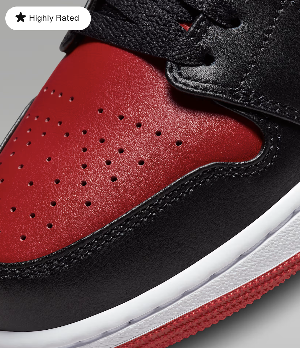 Air Jordan 1 Low (Black/Red) Size 11 Shoes