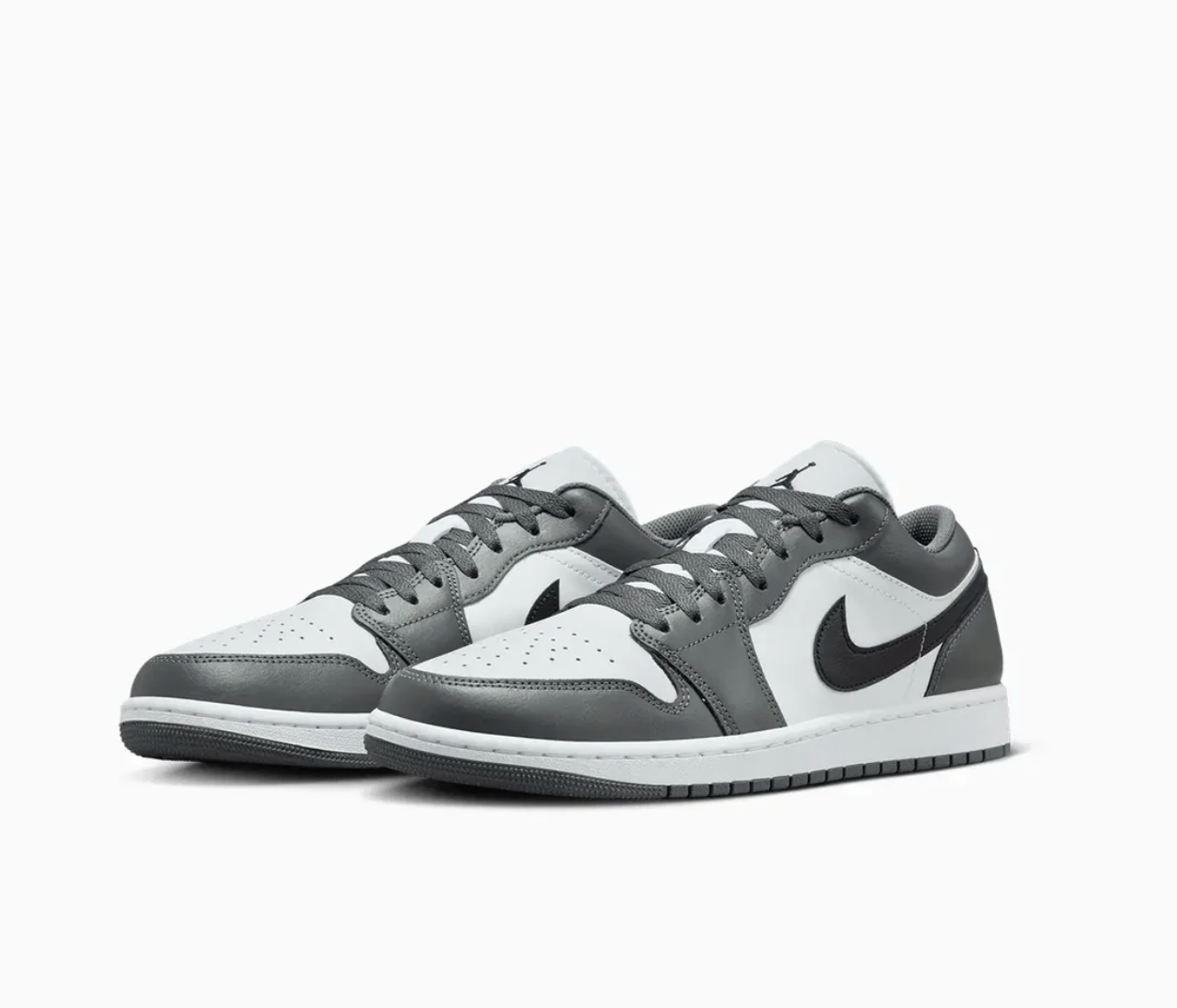 Air Jordan 1 Low (White/Grey) Size 10.5 Shoes