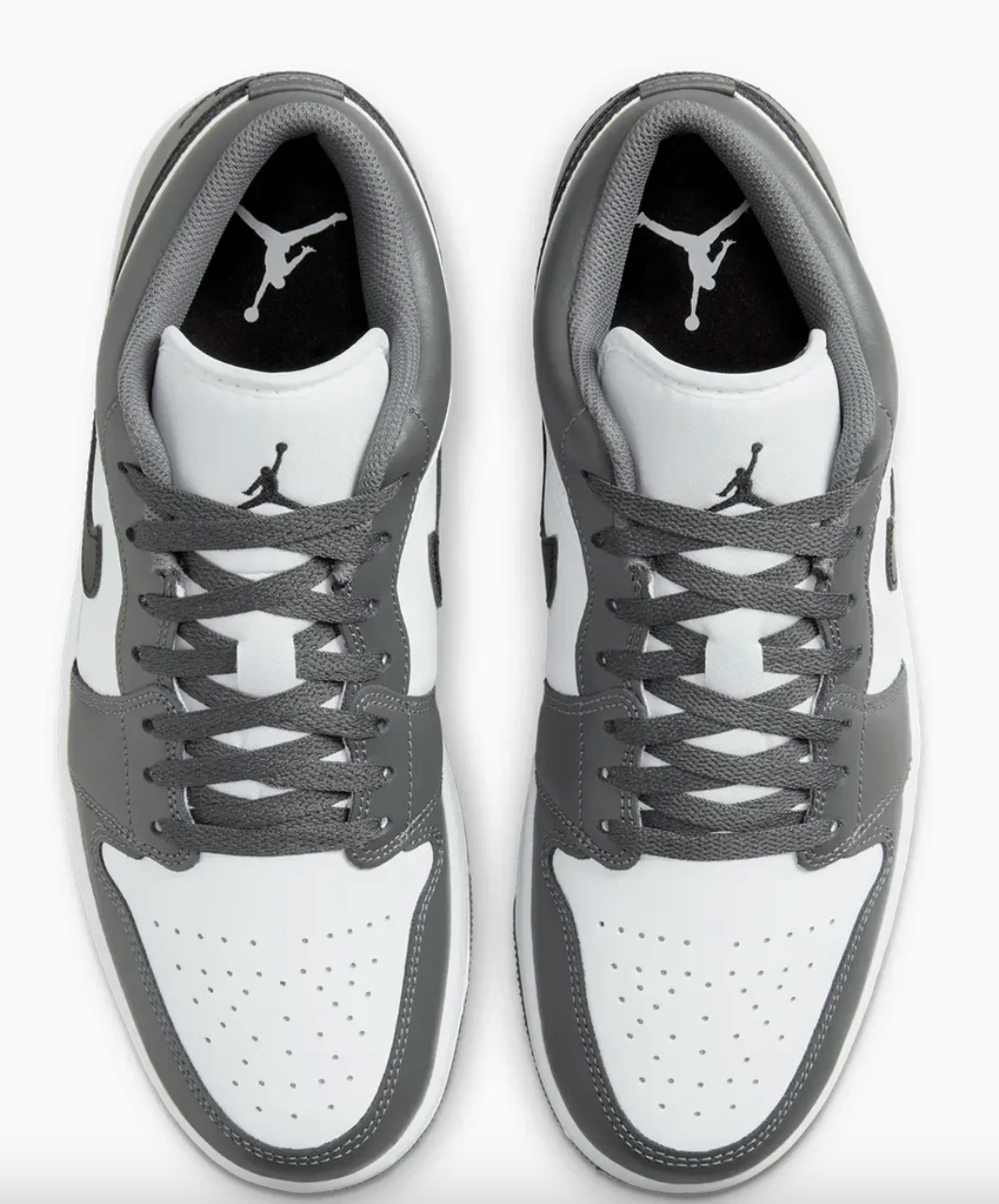 Air Jordan 1 Low (White/Grey) Size 10.5 Shoes
