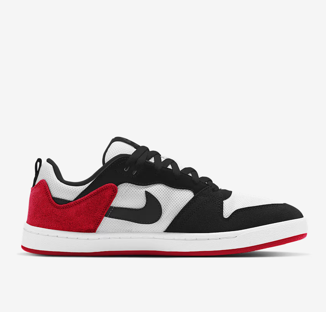 Nike SB Alleyoop (White/Red/Black) Size 12 Shoes