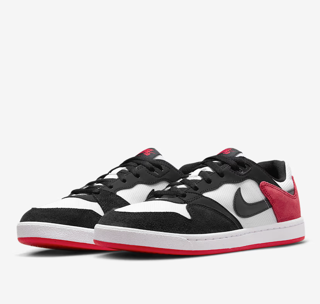 Nike SB Alleyoop (White/Red/Black) Size 12 Shoes