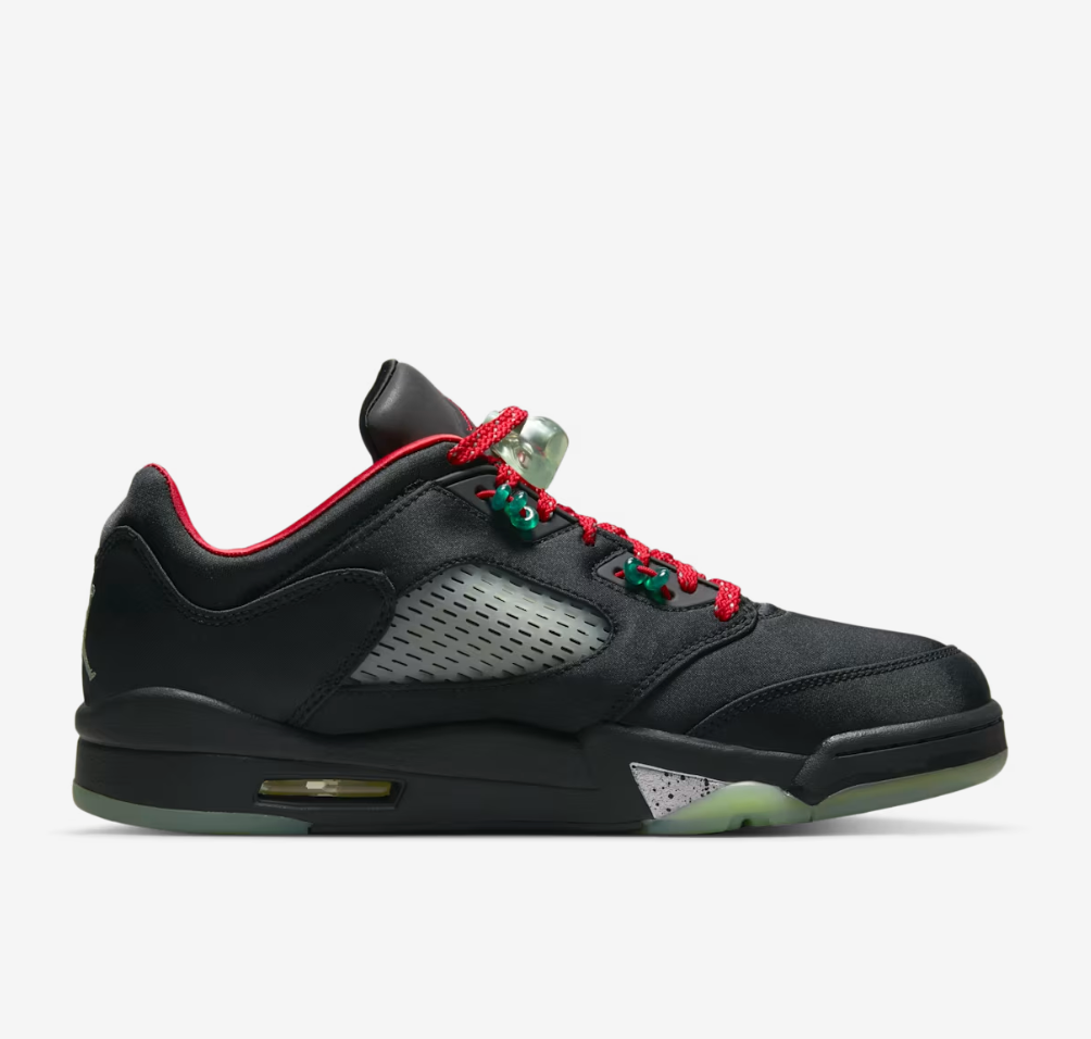 Air Jordan 5 Low (Black/Red) Size 8 Shoes