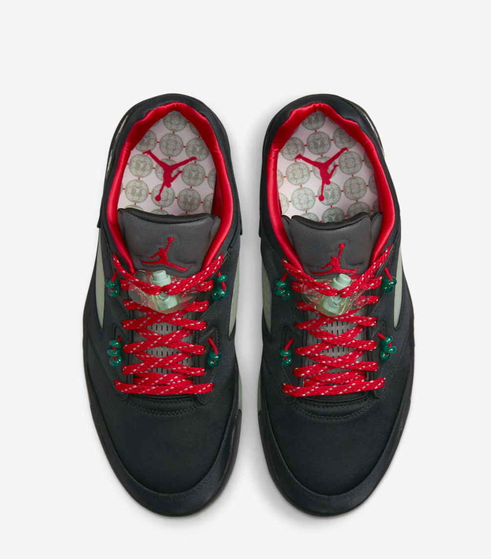 Air Jordan 5 Low (Black/Red) Size 8 Shoes