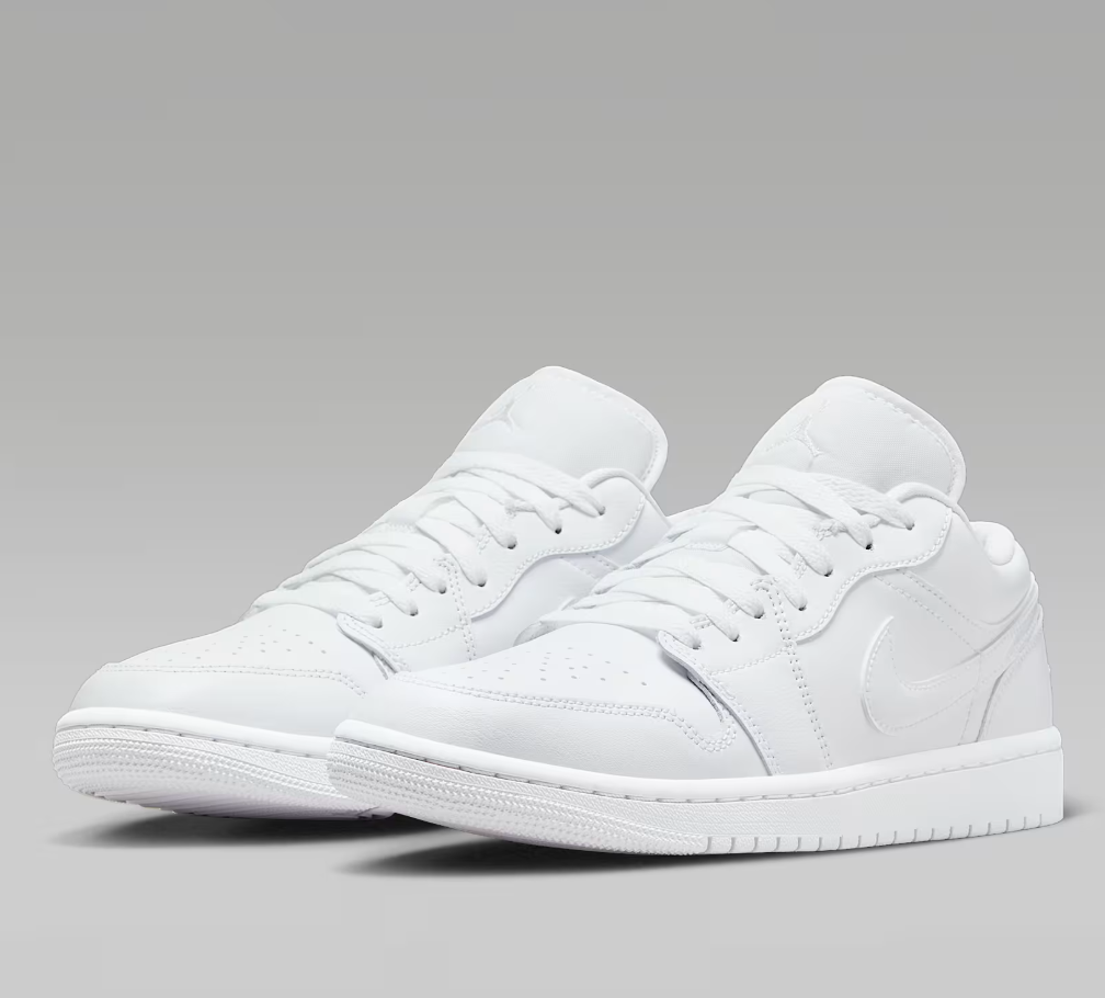 Air Jordan 1 Low triple white Size 6 Shoes