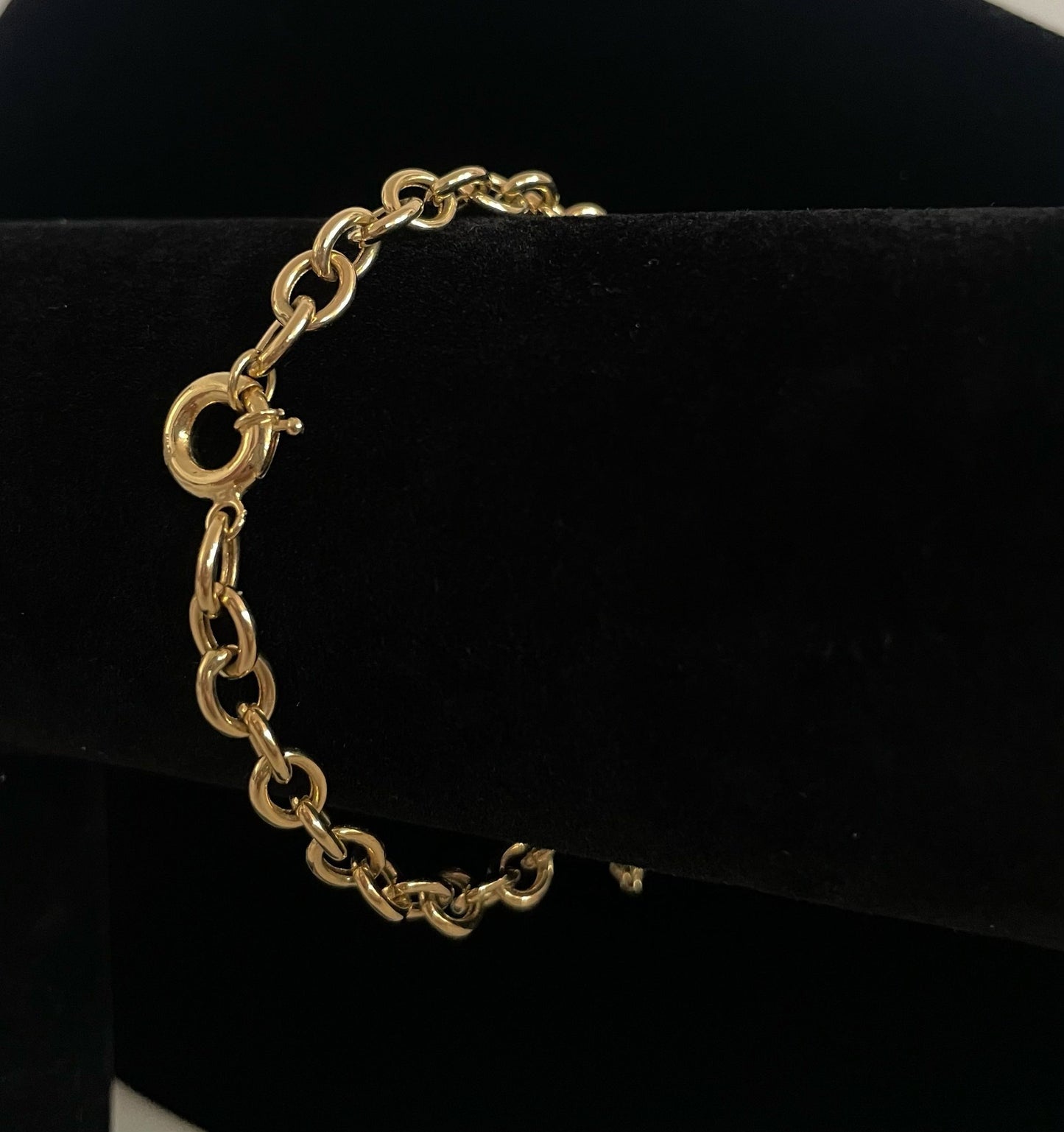 WG003543 18k Saudi Gold Bracelet - 7.5" 8.60g