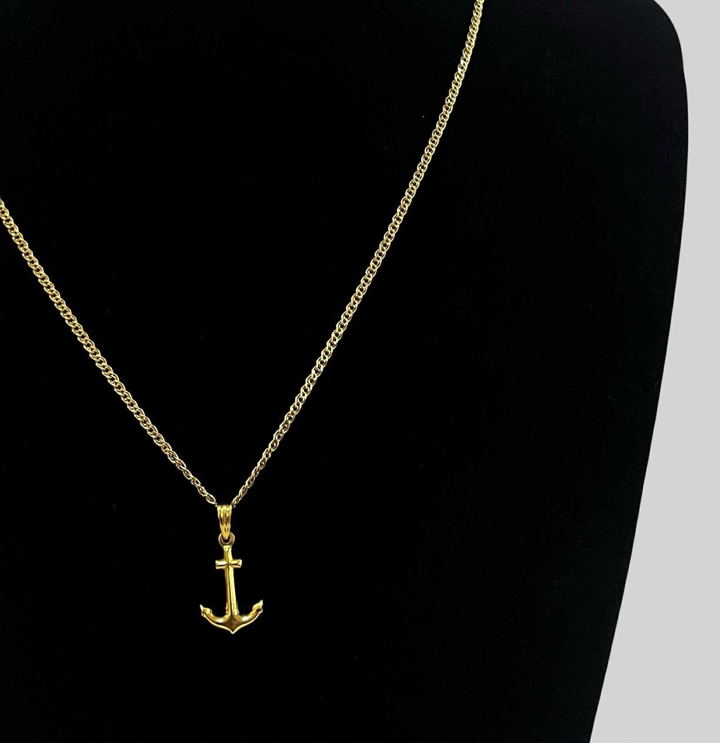 WG003612 N 18k Saudi Gold Necklace 20" 3.53g