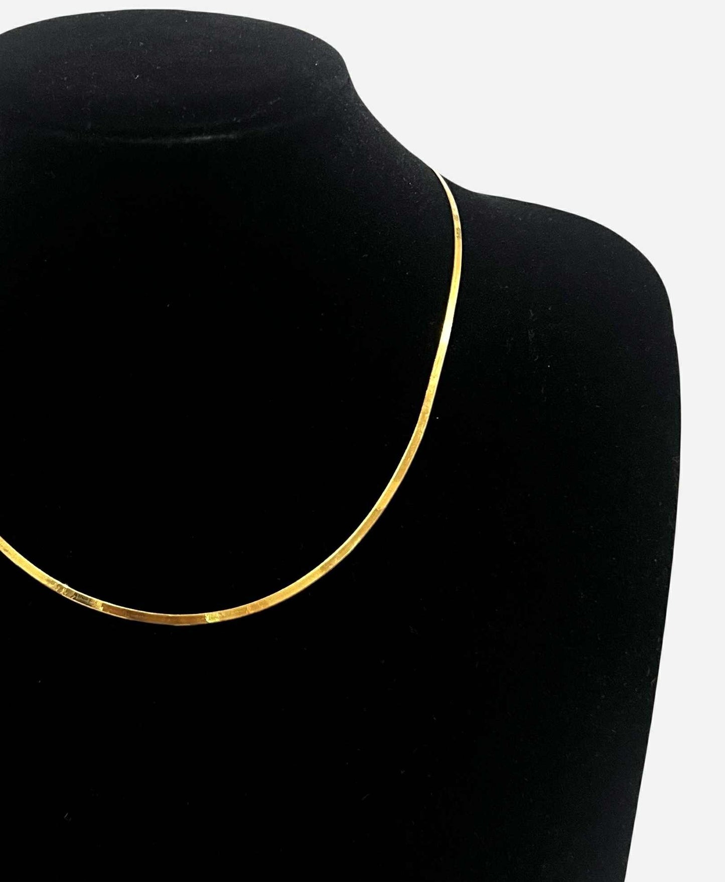 WG003635 N 18k Saudi Gold Necklace 18" 3.38g
