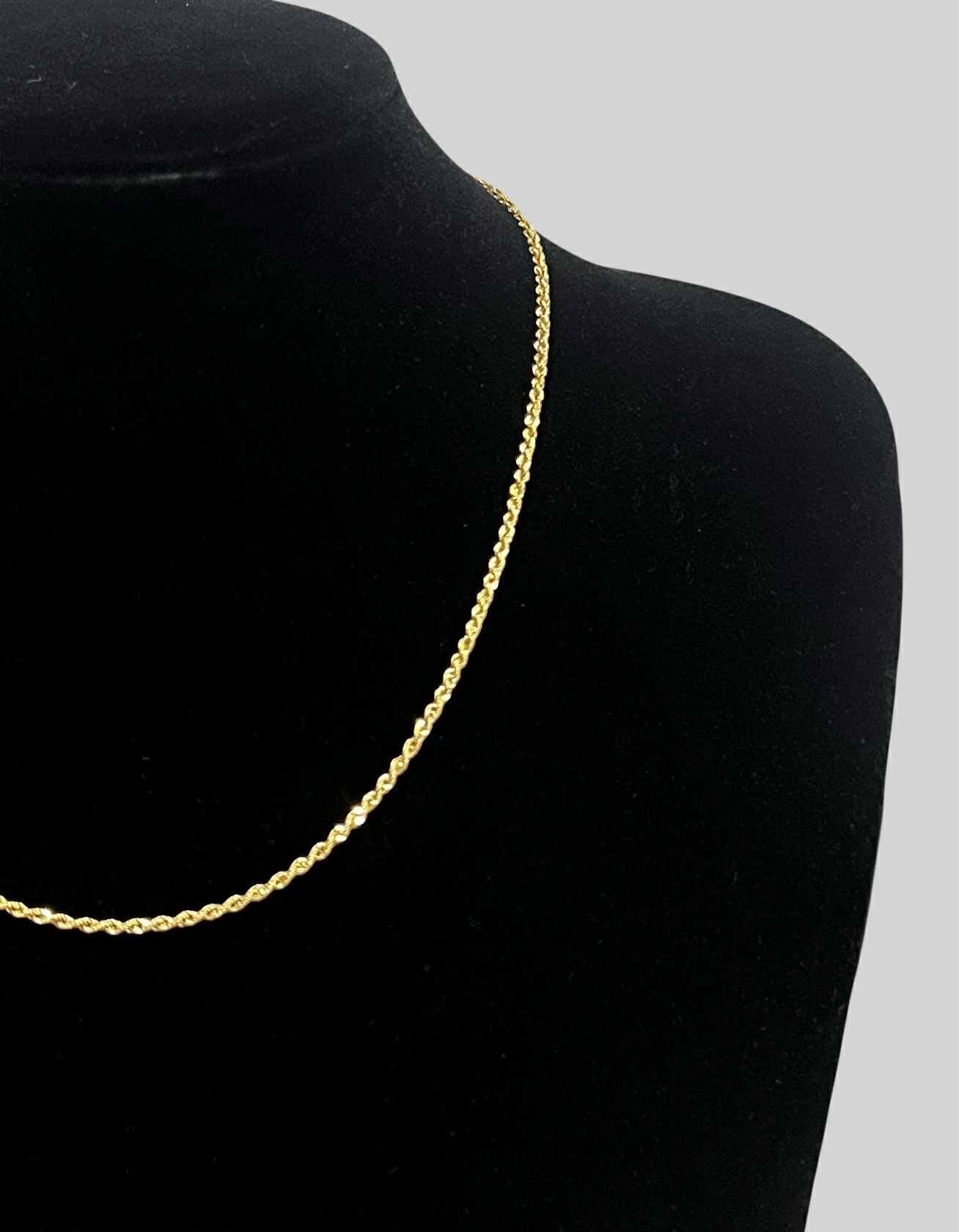 WG003706 N 18k Saudi Gold Necklace 18" 1.62g