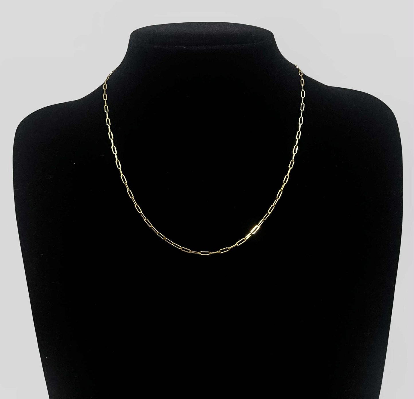WG003701 N 18k Saudi Gold Necklace 18" 1.53g
