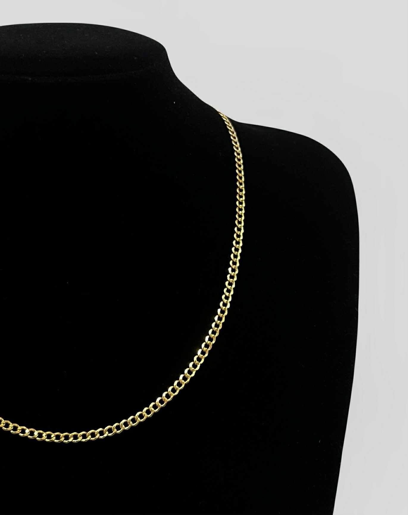 WG003730 N 18k Saudi Gold Necklace 20" 5.22g