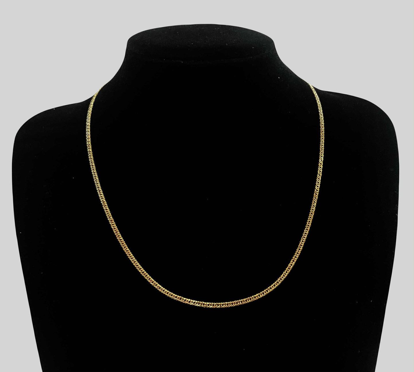 WG003732 N 18k Saudi Gold Necklace 20" 4.29g