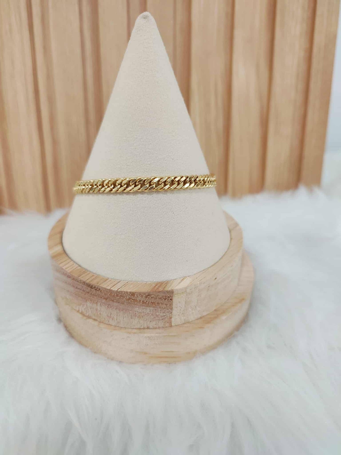 WG003822 Bracelet 18k Saudi Gold 7.5" 5.86g