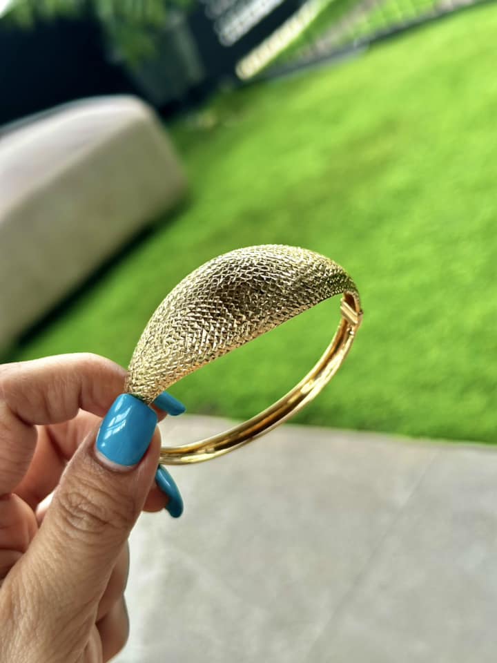 WG03163 B 18k Saudi Gold Bracelet – 12.76 grams