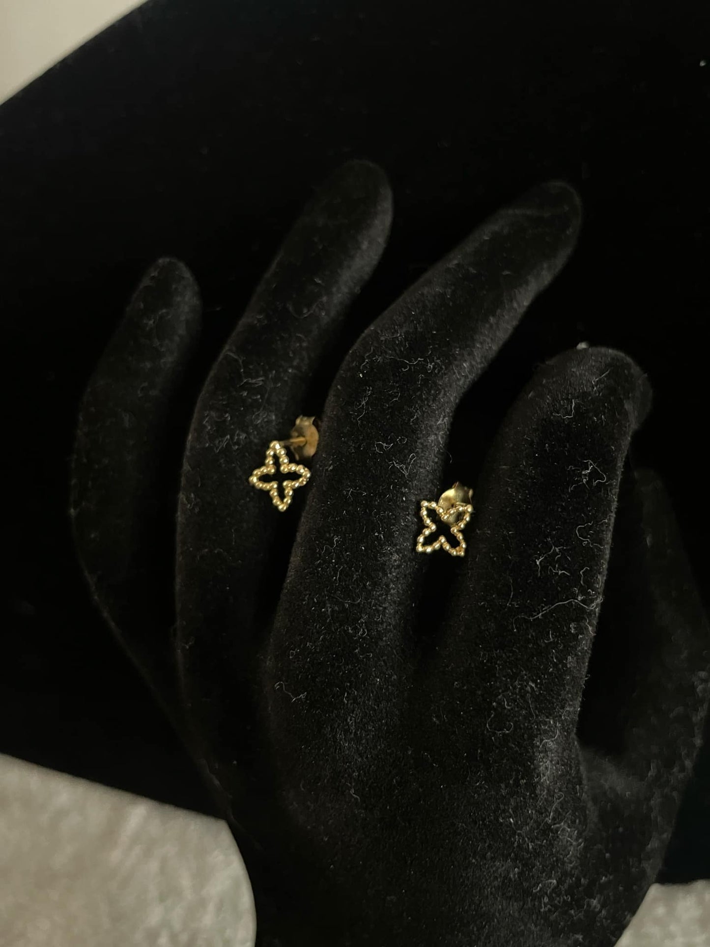 WG03497 E, 18k Saudi Gold Earrings β 1.05 grams