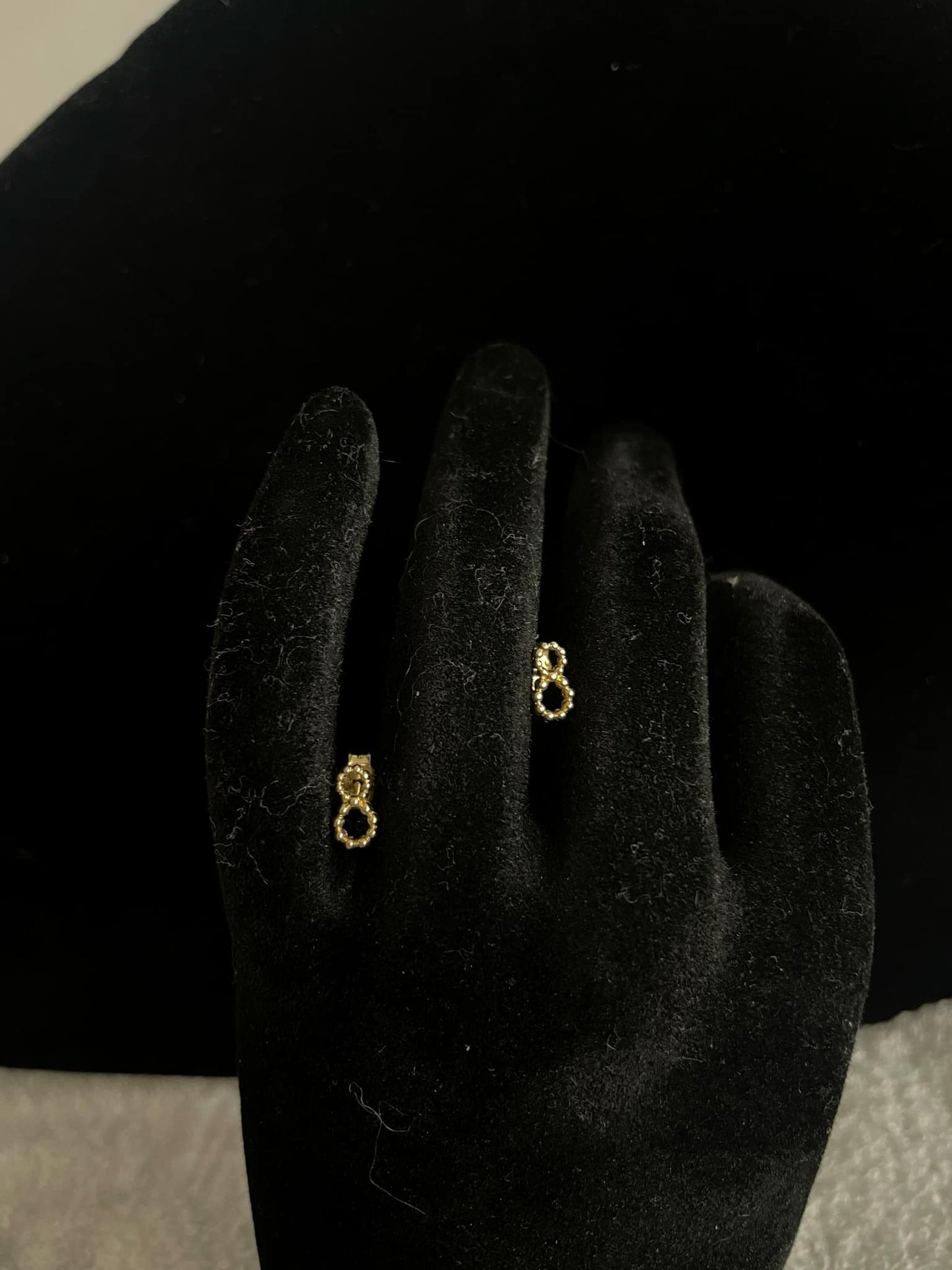 WG03502 E, 18k Saudi Gold Earrings โ 1.14 grams