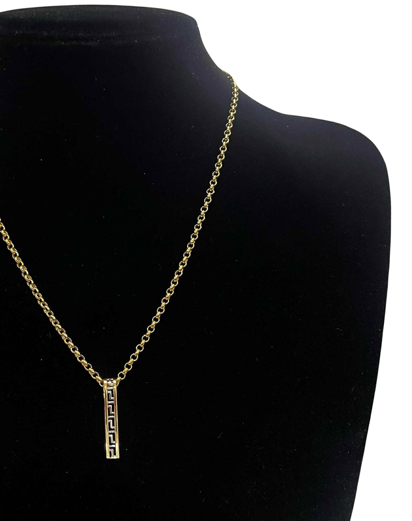 WG03559 N 18k Saudi Gold Necklace 18" 5.04g