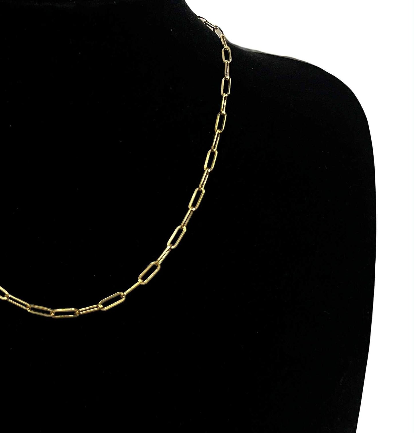 WG03561 N 18k Saudi Gold Necklace 18" 3.89g