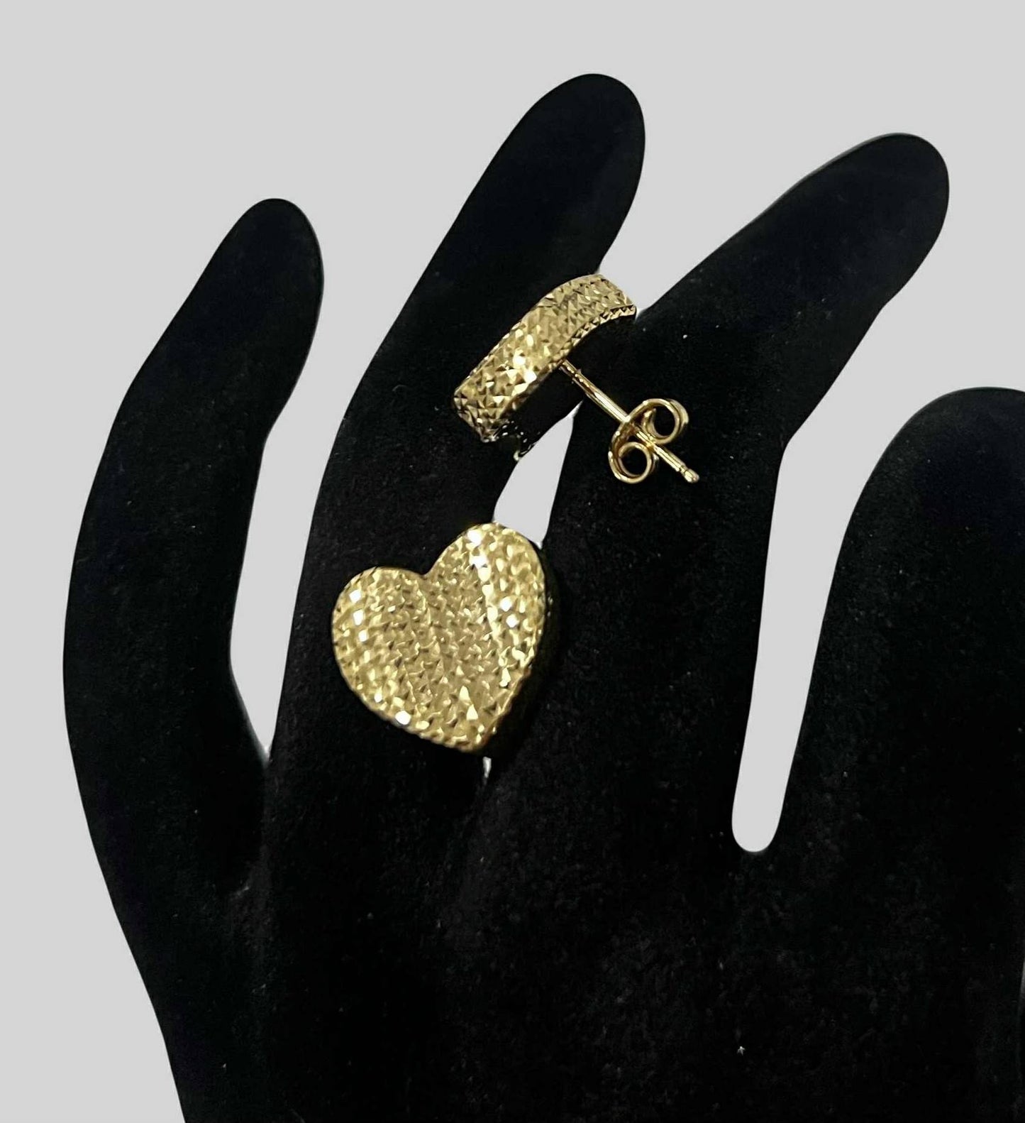 WG03604 E 18k Saudi Gold Earrings 2.83g