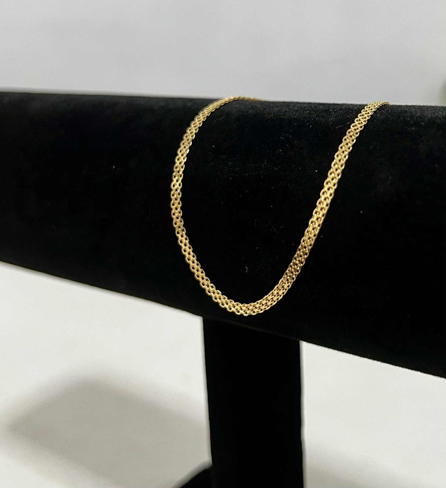 WG03766 B 18k Saudi Gold Bracelet 7.5" 1.42g
