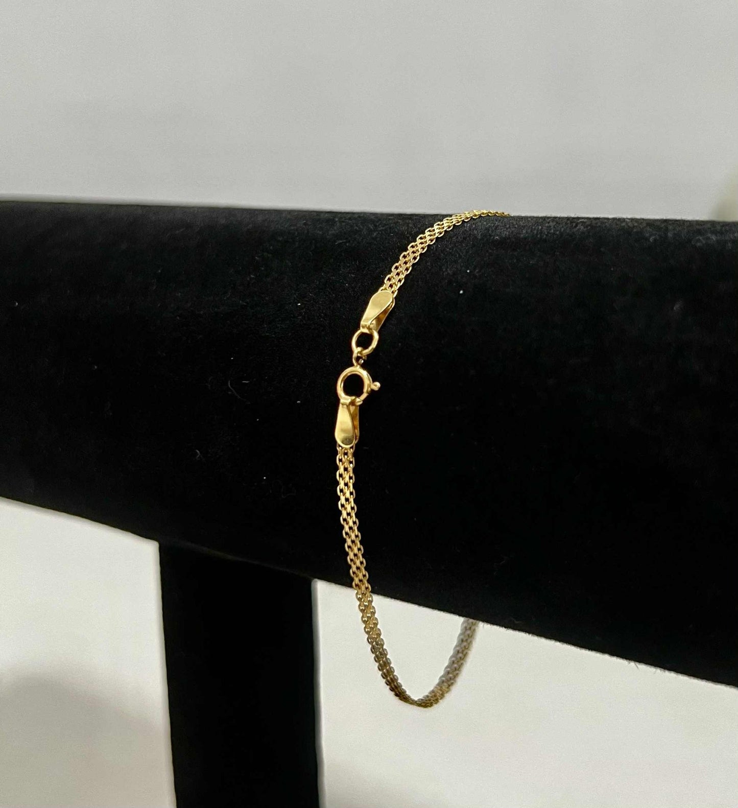 WG03766 B 18k Saudi Gold Bracelet 7.5" 1.42g
