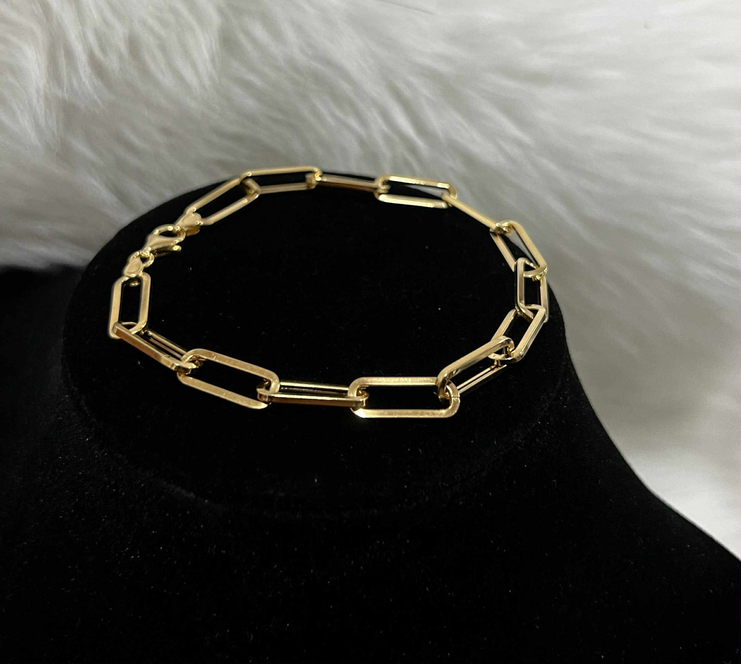 WG03790 B 18k Saudi Gold Bracelet 8.5" 3.70g