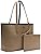 Lacoste Reversible Tote with Pouch Black/Beige