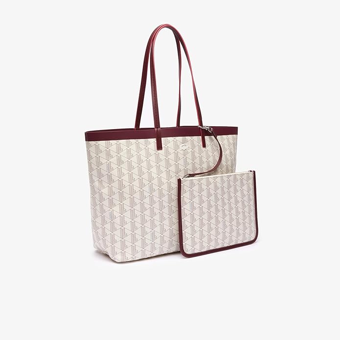 Lacoste Holiday Coated Campus Monogram Tote Bag