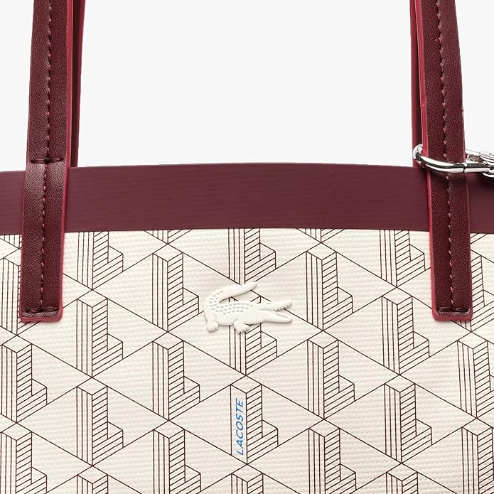 Lacoste Holiday Coated Campus Monogram Tote Bag