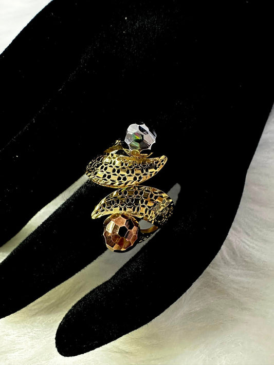 WG02856 R, 18k Saudi Gold Ring – 2.73 grams